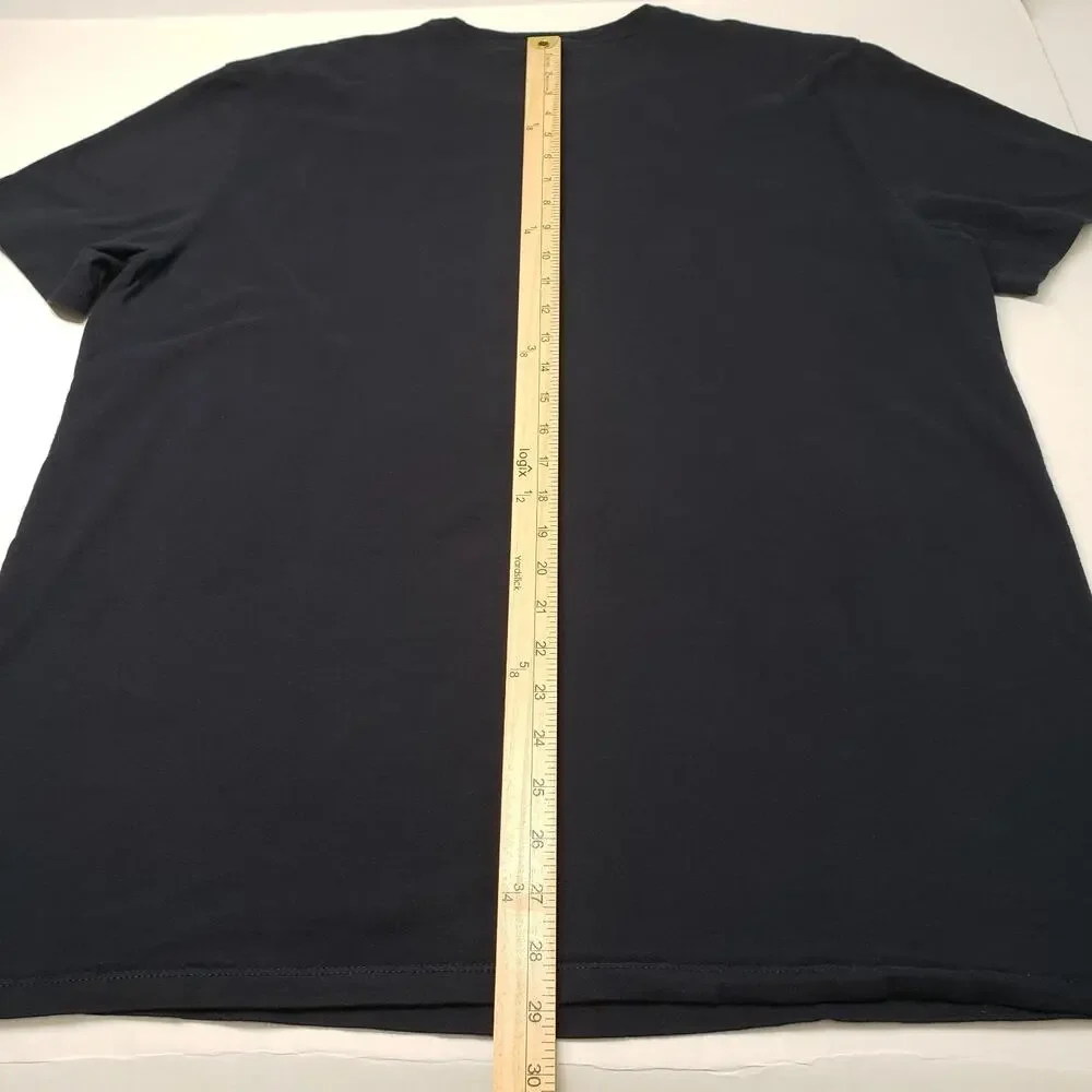 Tommy Hilfiger T-Shirt Mens XL Blue Logo Short Sleeve Crew Neck Graphic Tee Flag - Picture 5 of 16